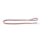 Martin sellier laisse en cuir surpiqu classique 12mm x 1m marron