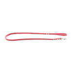 Martin sellier laisse en cuir surpiqu� classique 12mm x 1m rouge