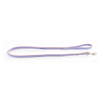 Martin sellier laisse en cuir surpiqu� classique 16mm x 1m parme