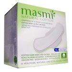 Masmi serviettes hyginiques nuit coton bio 10 units