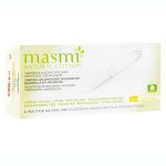 Masmi tampons rguliers coton bio avec applicateur 16 units