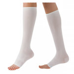 Medi france mediven 20 lgance chaussettes pieds ouverts classe 2 court taille 2 blanc