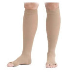 Medi france mediven 20 lgance chaussettes pieds ouverts classe 2 long taille 6 caramel