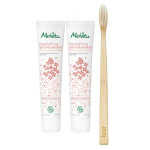Melvita les essentiels dentifrice gencives sensibles bio lot de 2 x 75ml + brosse à dents bambou offerte ... Melvita les essentiels dentifrice gencives sensibles bio lot de 2 x 75ml + brosse à dents bambou offerte ...