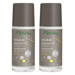 Melvita homme dodorant 24h bio lot de 2 x 50ml