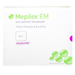 Mepilex safetac pansement hydrocellulaire extra mince 17, 5cm x 17, 5cm 10 unités Mepilex safetac pansement hydrocellulaire extra mince 17, 5cm x 17, 5cm 10 unités