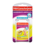 Mercurochrome pansements ampoules grand format 5 pansements