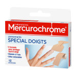 Mercurochrome pansements doigts boite de 12 Mercurochrome pansements doigts boite de 12