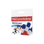 Mercurochrome pansements tissu tricolores, 18 units
