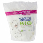 Mercurochrome pitchoune carrs de coton bio 150 units