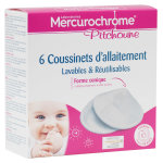Mercurochrome pitchoune coussinets d'allaitement lavables rutilisables 6 units