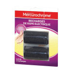 Mercurochrome recharge rouleaux pour râpe electrique x 2 Mercurochrome recharge rouleaux pour râpe electrique x 2