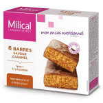 Milical barres minceur hyperprotéinées caramel 6 unités Milical barres minceur hyperprotéinées caramel 6 unités