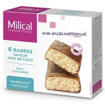 Milical barres minceur hyperprotéinées noix de coco 6 unités Milical barres minceur hyperprotéinées noix de coco 6 unités