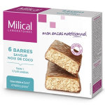 Milical barres minceur hyperprotéinées noix de coco 6 unités Milical barres minceur hyperprotéinées noix de coco 6 unités
