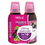 Milical draineur ultra go�t cassis lot de 2 x 500ml