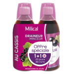 Milical draineur ultra go�t cassis lot de 2 x 500ml