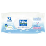 Mixa bb lingettes ultra - douces au lait de toilette 72 units