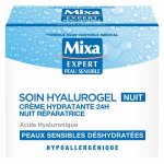 Mixa visage hyalurogel nuit crme - masque hydratante peaux sensibles fatigues 50ml