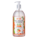 Mkl green nature gel douche surgras abricot bio 1l