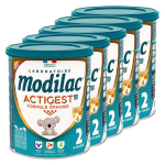 Modilac actigest lait infantile 2me ge lf + 2 800g lot de 5