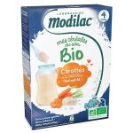 Modilac mes crales du soir bio riz carotte ds 4 mois 250g