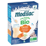 Modilac mes crales du soir bio riz carotte ds 4 mois 250g
