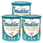 Modilac doucéa lait infantile 2ème Âge lf + 820g - lot de 3 Modilac doucéa lait infantile 2ème Âge lf + 820g - lot de 3