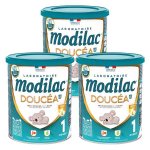 Modilac doucéa lf + lait infantile 1er Âge 820g - lot de 3 Modilac doucéa lf + lait infantile 1er Âge 820g - lot de 3
