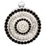 Monshrif bouton d'alerte mdaillon cercle de diamant