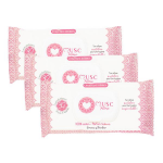 Musc intime lingettes parfumées fleur de sakura - lot 3 x 30 lingettes Musc intime lingettes parfumées fleur de sakura - lot 3 x 30 lingettes