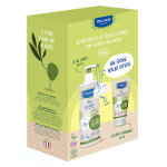Mustela coffret bio crme bio 150ml + gel lavant bio 400ml + eponge konjac offerte