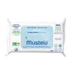 Mustela lingettes nettoyantes�compostables non parfum�es 60 unit�s