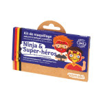 Namaki kit de maquillage bio enfant ninja et super - h�ros 3 couleurs