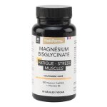 Nat & form bisglycinate de magn�sium fatigue, stress, muscles 90 g�lules
