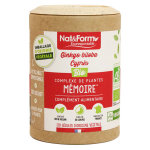 Nat & form coresponsable ginkgo biloba cyprs bio 120 glules