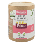 Nat & form �coresponsable huile de bourrache bio vitamine e 120 capsules