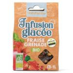 Nat & form infusion glac�e fraise grenade bio 6 sachets de 8 grammes