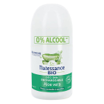 Natessance d�odorant bio rechargeable 24h aloe vera roll - on 50ml