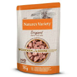Nature's variety original chat aliment humide poulet oie 70g