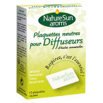 Naturesun aroms recharges plaquettes neutres pour diffuseur de voiture 10 units