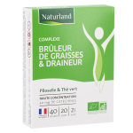 Naturland complexe brleur de graisses & draineur bio 40 glules
