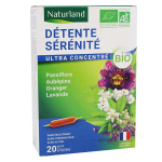 Naturland détente sérénité bio 20 ampoules Naturland détente sérénité bio 20 ampoules
