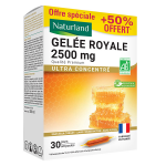 Naturland gelee royale bio 2500mg 20 amp. x10ml + 10 amp. x 10ml offertes