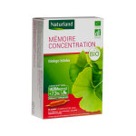 Naturland mmoire concentration bio 20 ampoules