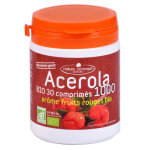 Naturo concept acérola 1000 arôme fruits rouges bio 30 comprimés Naturo concept acérola 1000 arôme fruits rouges bio 30 comprimés