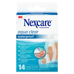 Nexcare aqua clear pansement waterproof 3 tailles 14 units