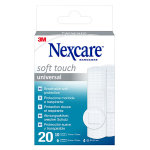 Nexcare soft 20 pansements assortis