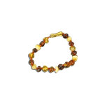 Nildor bracelet d'ambre b�b� perles baroques multicolores 13, 5cm r�f ba150