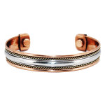 Nildor bracelet de cuivre et argenté avec aimant Nildor bracelet de cuivre et argenté avec aimant